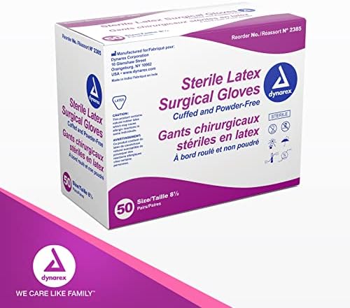 Authentic USA imported Dynarex latex gloves for veterinary and healthcare use in India.