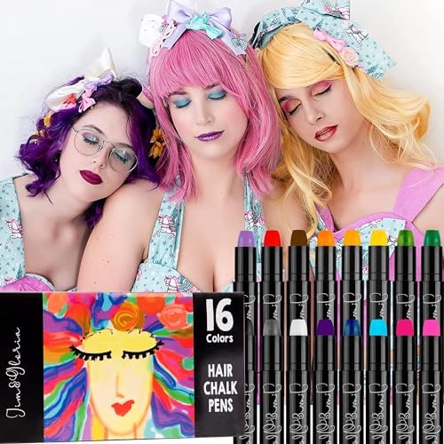 Detailed view of dustless hair chalk applicator tips