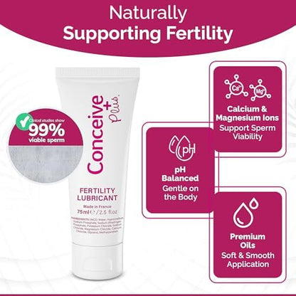 Conceive Plus imported fertility lubricant tube for enhancing sperm motility.