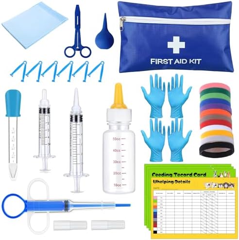 URMYONLY pet medical pouch showing blue first aid zipper bag with white cross