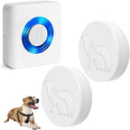 Close up of EverNary wireless dog bell button
