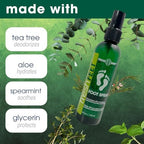 Compact four ounce bottle of Fresh Body foot spray for travel and gym use.