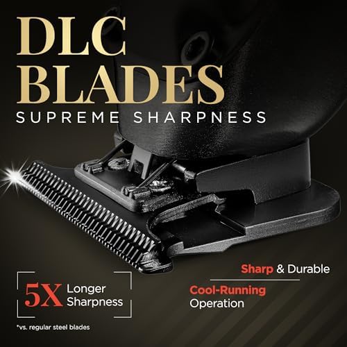 Complete barber kit contents including three attachment combs cleaning brush and maintenance oil