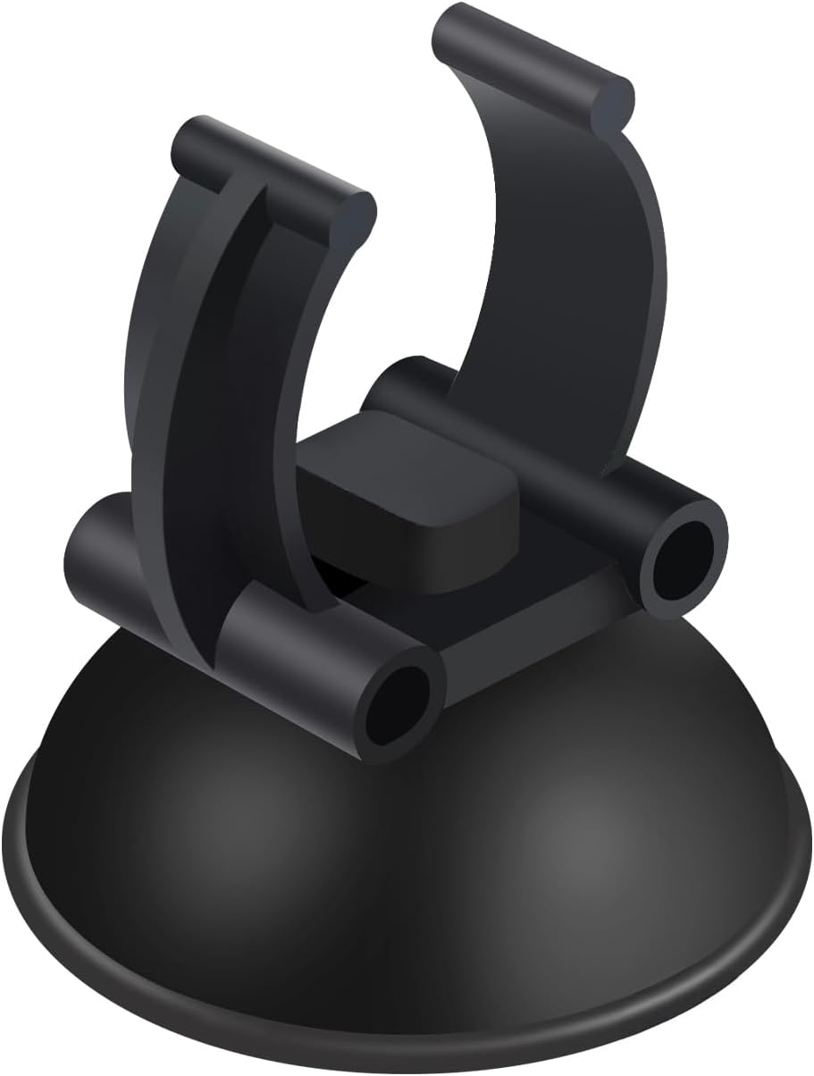 Aquaneat fish tank organization accessories showing easy installation steps for securing standard aquarium hoses.