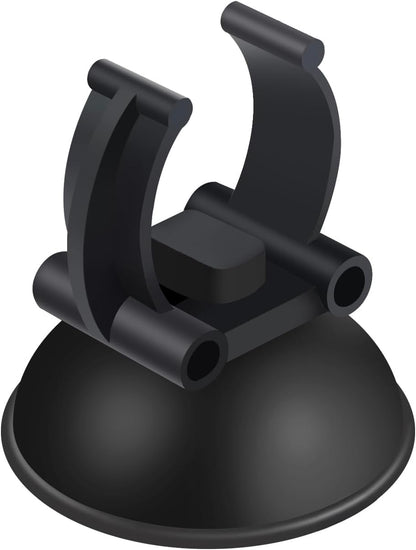 Aquaneat fish tank organization accessories showing easy installation steps for securing standard aquarium hoses.