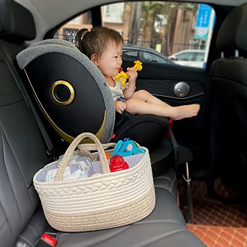 YeaYee multi-purpose organizer filled with baby essentials