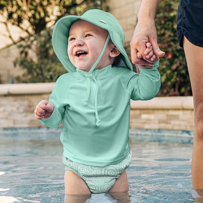 Green Sprouts swim diaper absorbent triple-layer fabric detail