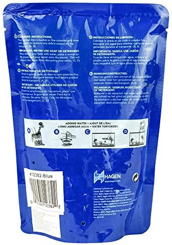Marina brand aquarium gravel packaging back label details