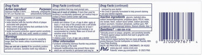 Crest Pro Health Advanced eight in one benefits toothpaste packaging box view