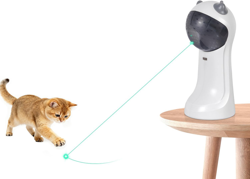TBTeek Cat Toy, Automatic Motion-Activated, 5 Fun Patterns, 4 Speed Modes, Adjustable Light Angles, Random Rotating Trajectory, Rechargeable - Image 10