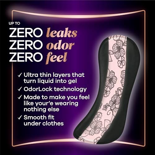 Always Discreet Boutique size 2 very light absorbency long length liners pack of 3.
