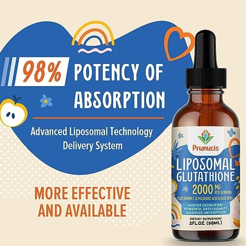 Prunucis active L-glutathione supplement bottle side view ingredients label