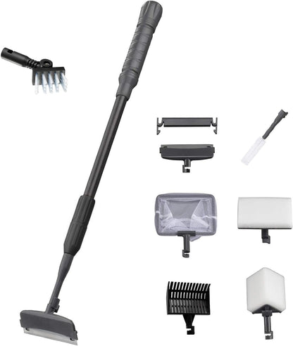 Carefree Fish 4IN1 Aquarium Cleaning Tools Long Handle Adjustable Length 18~24Inch Fish Tank Cleaner Kit Algae Scraper Scrubber Brushes Set - Image 10