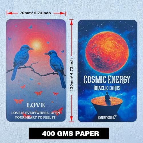 GZXINKE Cosmic Oracle Cards, Universe Message Oracle Cards for Beginners, Inner Strength, Spiritual Guidance Oracle Deck, Universal Wisdom for Daily Use, Readings, and Meditation - Image 5