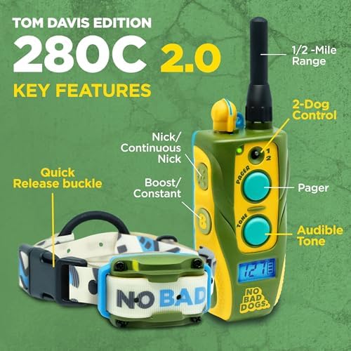 Dogtra behavior modification collar with quick release strap for small and medium dogs.