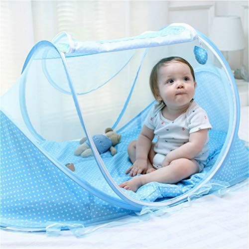 Keenso baby bed net showing the square top design and double sided zipper closure