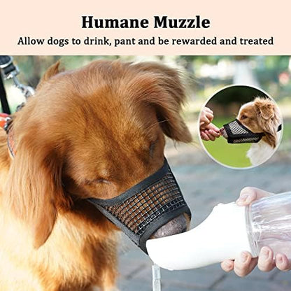 Chihuahua size snout measurement guide diagram for Mayerzon mesh muzzle