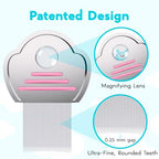 Ergonomic handle of Yolev psoriasis comb for comfortable scalp massage