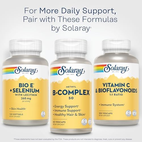 USA imported Solaray Bio E premium skincare and heart health supplement bottle