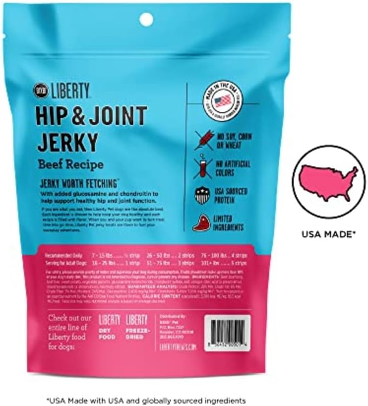 Bixbi dog jerky treats packaging showing beef recipe