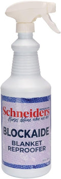 Schneiders BlockAide Blanket Reproofer front view premium horse blanket waterproofing spray