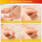 Comparison of the 12 large and 12 small MYMULIKE corn removal plasters.