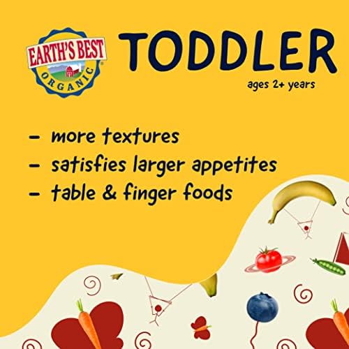 Pack of 6 Earth's Best organic graham snacks for toddlers