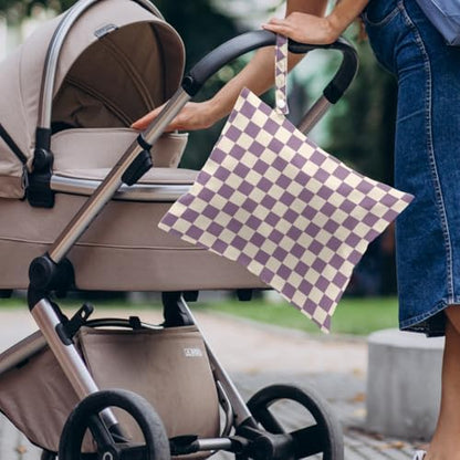 Vbcvbgfh wet dry bag hanging on a stroller handle