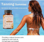 Tuyapio 60 count sunless tanning gummies nutritional facts panel