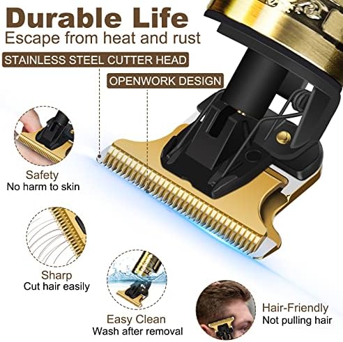 YOGINGO hair clippers ergonomic handle view demonstrating the single button operation switch.