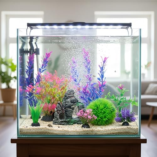 Ameliade authentic USA imported aquarium landscaping accessories layout inside a clean tank