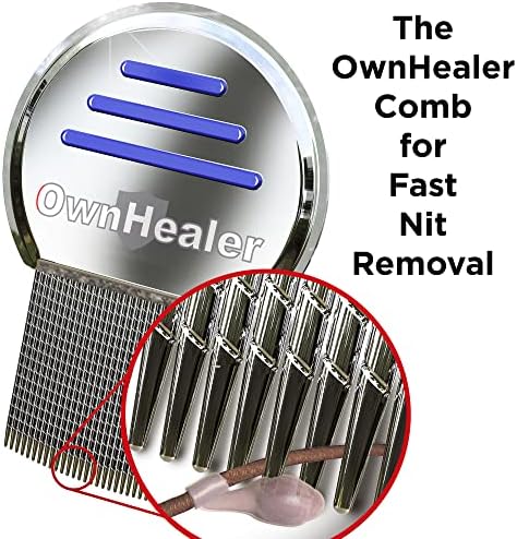 OwnHealer manual dandruff and nit removal comb set for family hair care defense