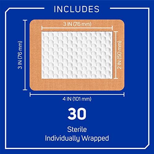 Care Science three by four inches sterile fabric dressings for elbow and knee joint protection