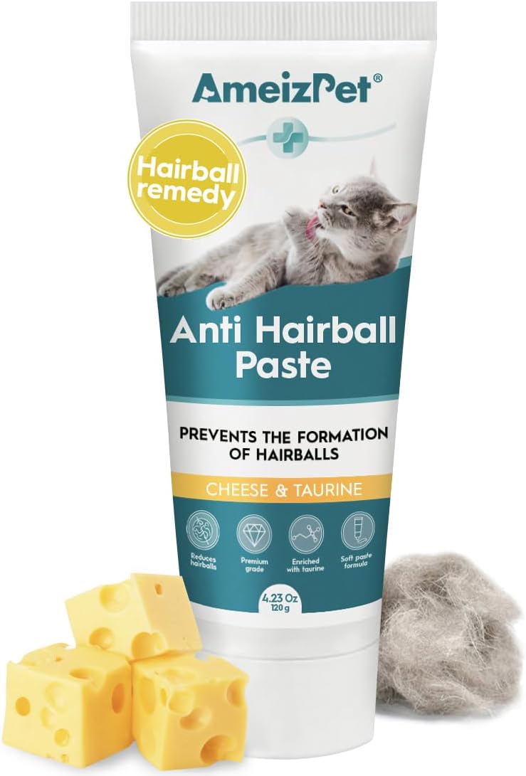 Nutrient enriched malt paste formula with taurine and cheese flavor for feline digestive support.
