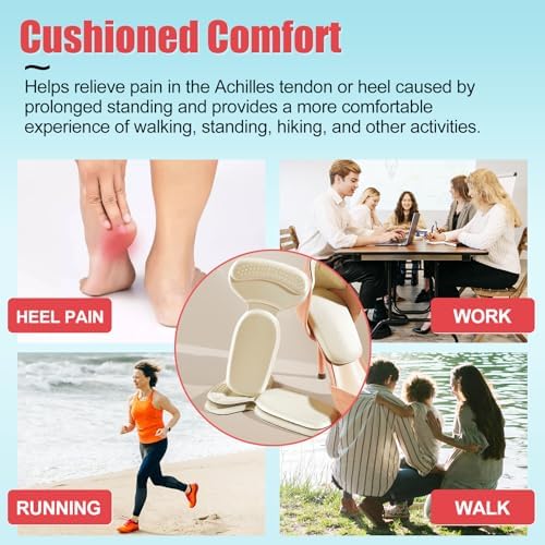 PHIXBEAR adhesive shoe inserts for making big shoes fit smaller and tighter.