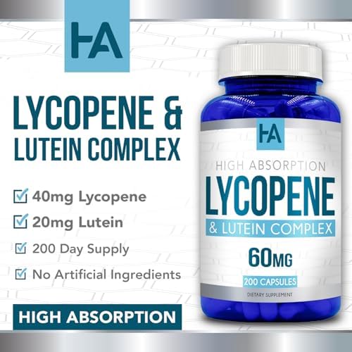Healing Awakening Lycopene And Lutein Complex antioxidant supplement container