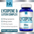 Healing Awakening Lycopene And Lutein Complex antioxidant supplement container