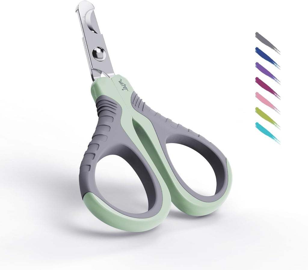 WePet Pet Nail Clippers U07.1, Professional Claw Trimmer, Bended Scissor Special for Cats, Kittens, Dogs, Puppies, Small Animals, White/Pine Green - Image 12