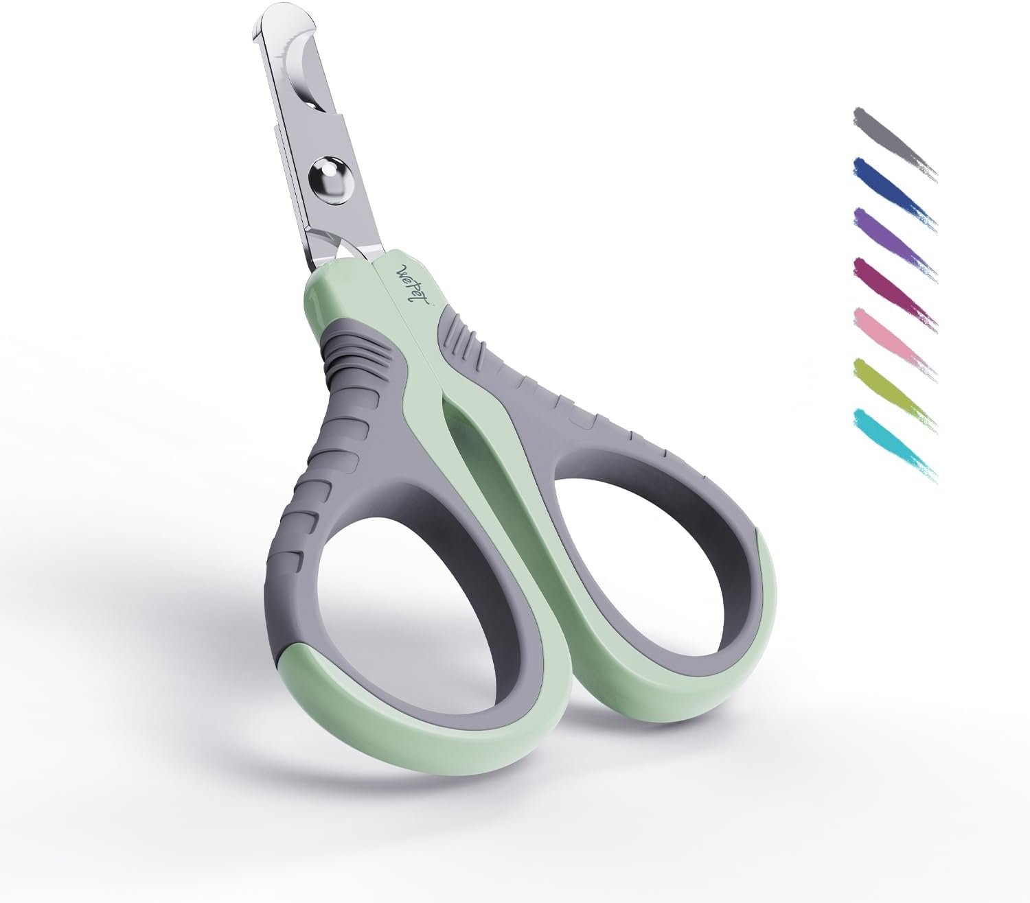 WePet Pet Nail Clippers U07.1, Professional Claw Trimmer, Bended Scissor Special for Cats, Kittens, Dogs, Puppies, Small Animals, White/Pine Green - Image 12