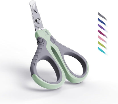 WePet Pet Nail Clippers U07.1, Professional Claw Trimmer, Bended Scissor Special for Cats, Kittens, Dogs, Puppies, Small Animals, White/Pine Green - Image 12