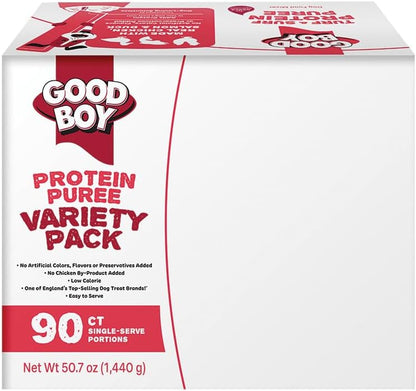 Good Boy Ocean Medley Protein Purees Dog Food Mixers for All Adult Dogs, 10 Count, Easy Single-Serve Triple Flavor Topper Treats with Salmon, Tuna and Krill - Image 13