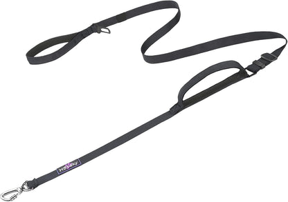 Hotsky Tactical Dog Leash Heavy Duty for Medium Large Dogs that Pull,4-6Ft Strong Bungee Shock Absorbing No Pull Dog Leash with Padded Double Handle and Car Seatbelt,Purple Camo - Image 10