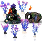 EVELOMO resin coral mountain hideout cave ornament with swim through tunnels