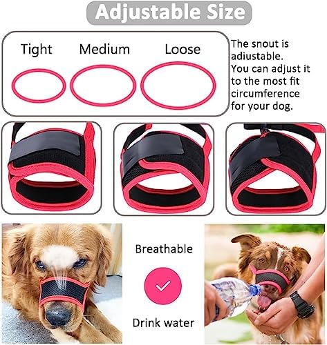 Close up details of the quick release buckle on the LUCKYPAW dog muzzle.