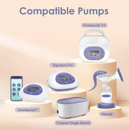 Maymom compatible duckbill valves side by side for breast pump replacement