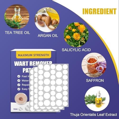 Waterproof testing of WABRINY wart patches showing adhesive strength under running water.