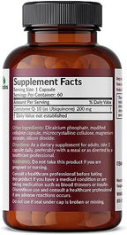 Futurebiotics CoQ10 60 vegetarian capsules label details