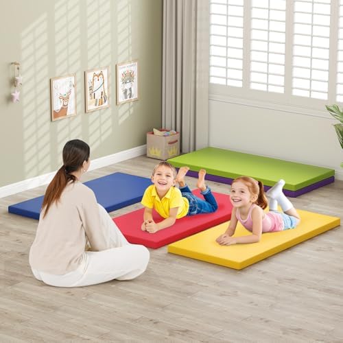 Children using Costzon 2-inch thick nap mats