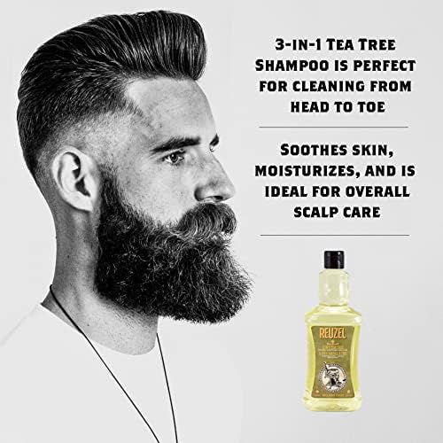Reuzel 3 In 1 Tea Tree Shampoo 1000ml side profile