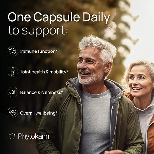 Phytokann wellness support softgels supplement bottle close up